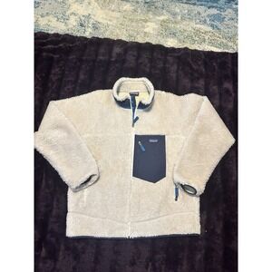 Patagonia Men's Classic Retro X Jacket XL 23056FA19 Natural Oatmeal Navy X-large